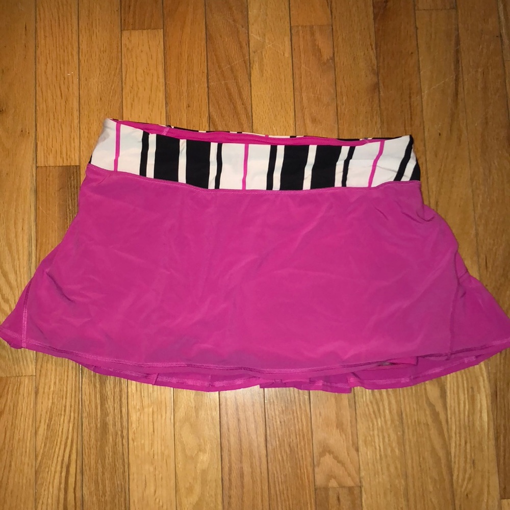 Magenta Lululemon pacesetter skirt